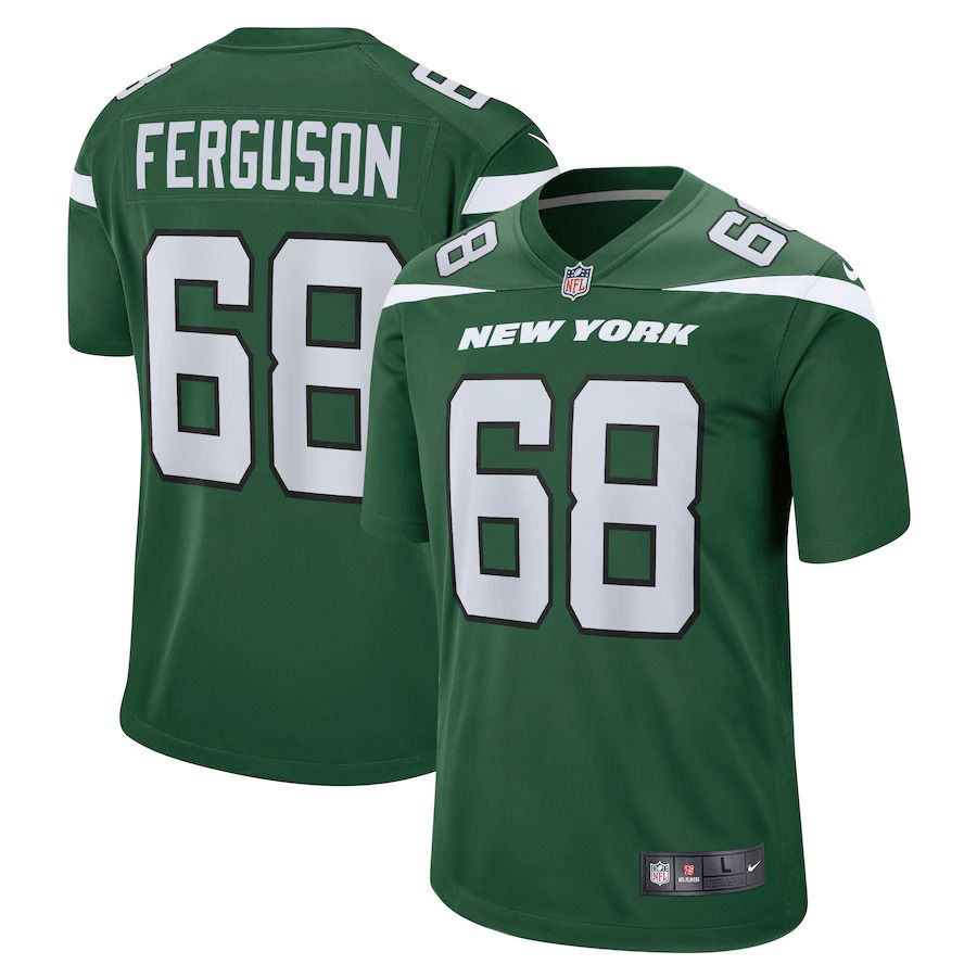 Men New York Jets 68 Parker Ferguson Nike Gotham Green Game NFL Jersey